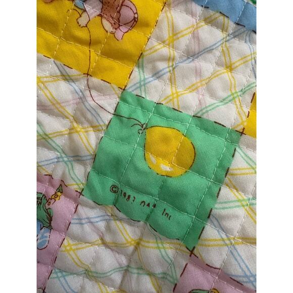 Vintage Cabbage Patch Kid Doll Sleeping Bag Blanket Quilted Fabric Swaddle 1983 - Picture 4 of 9